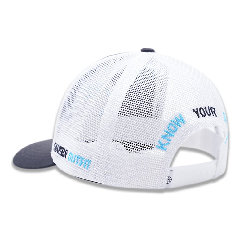 Black and White Classic Trucker Mesh Cap - Smartech Outfit