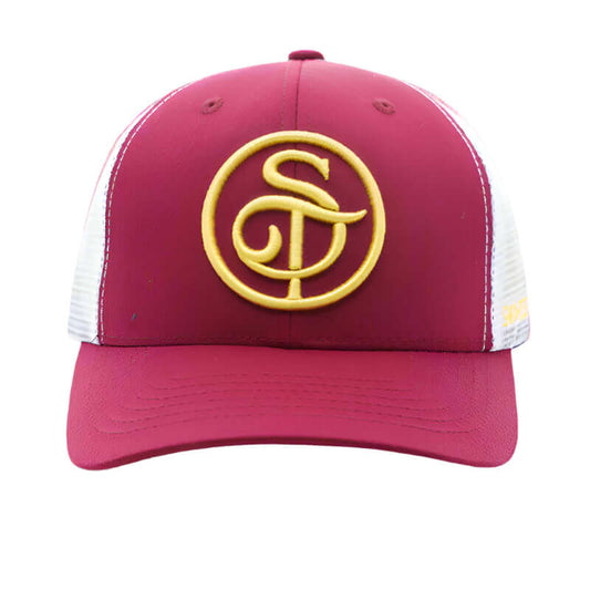 Burgundy Trucker Mesh Cap - Smartech Outfit