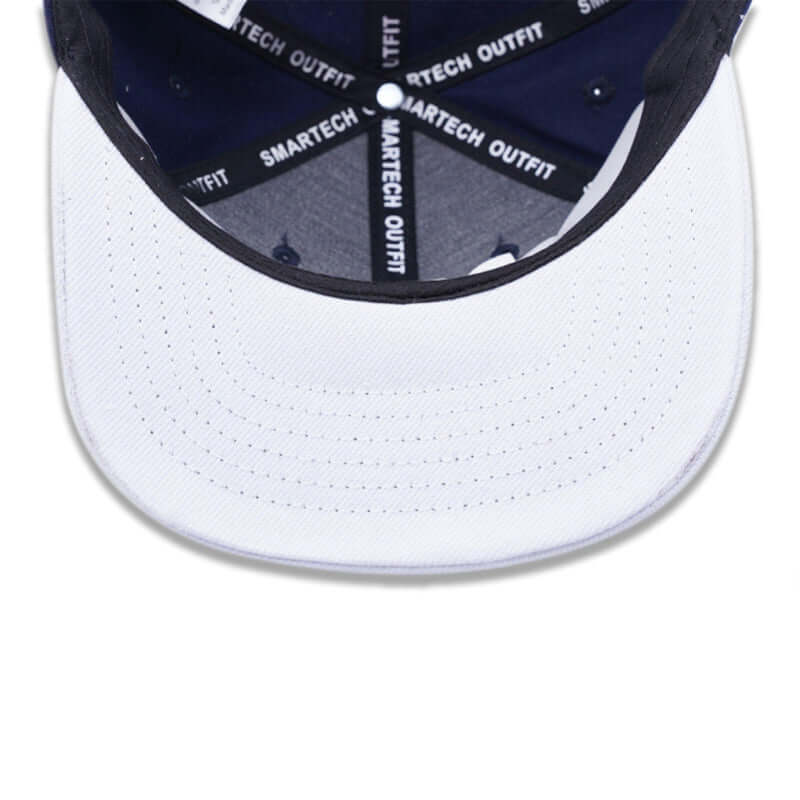 Dark Blue & White Snapback Cap - Smartech Outfit