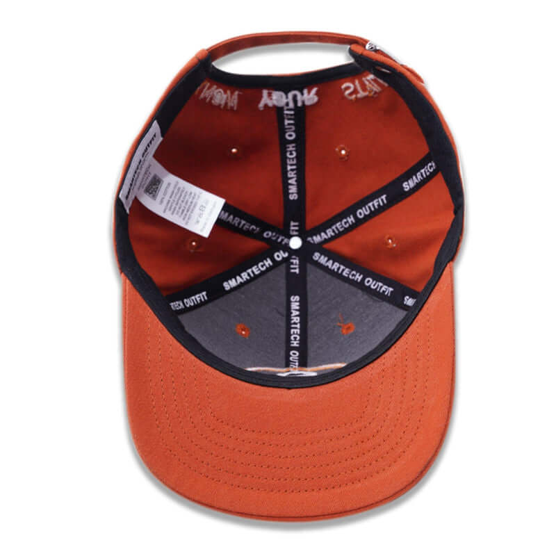 Orange Cotton Classic Baseball Cap - Smartech Outfit