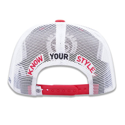 Red Trucker Mesh Cap - Smartech Outfit